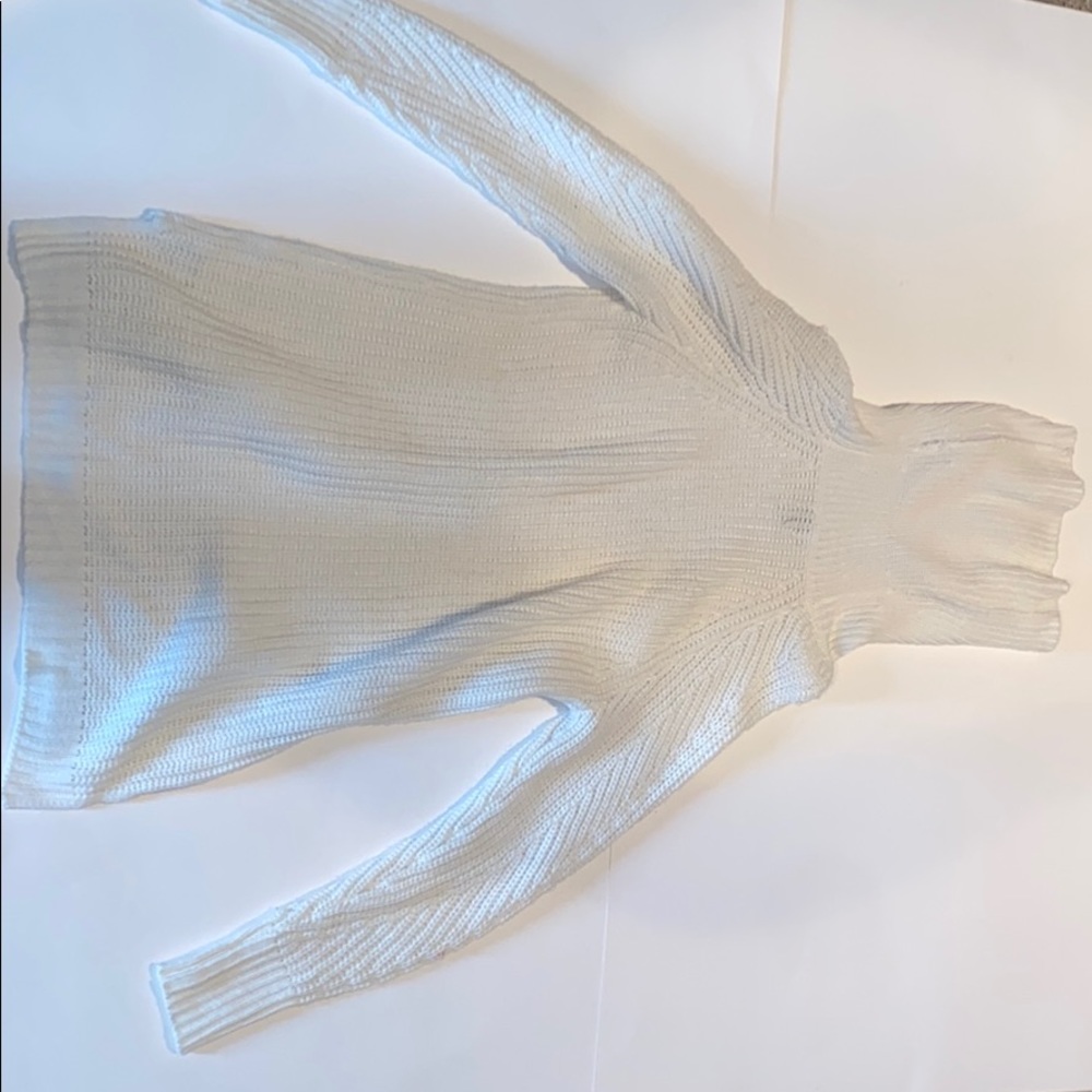 White women’s sweater dress